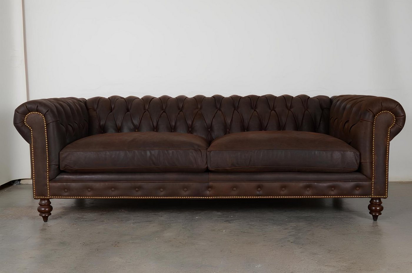 Xlmoebel Chesterfield-Sofa Großes XXL-Sofa Chesterfield 240cm mit Polsterung 4-Sitzer, Hergestellt in Europa von Xlmoebel