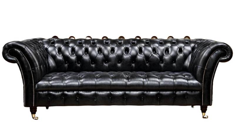 Xlmoebel Chesterfield-Sofa Hochwertiges Ledersofa Chesterfield-Design Luxus Vintage, Hergestellt in Europa von Xlmoebel