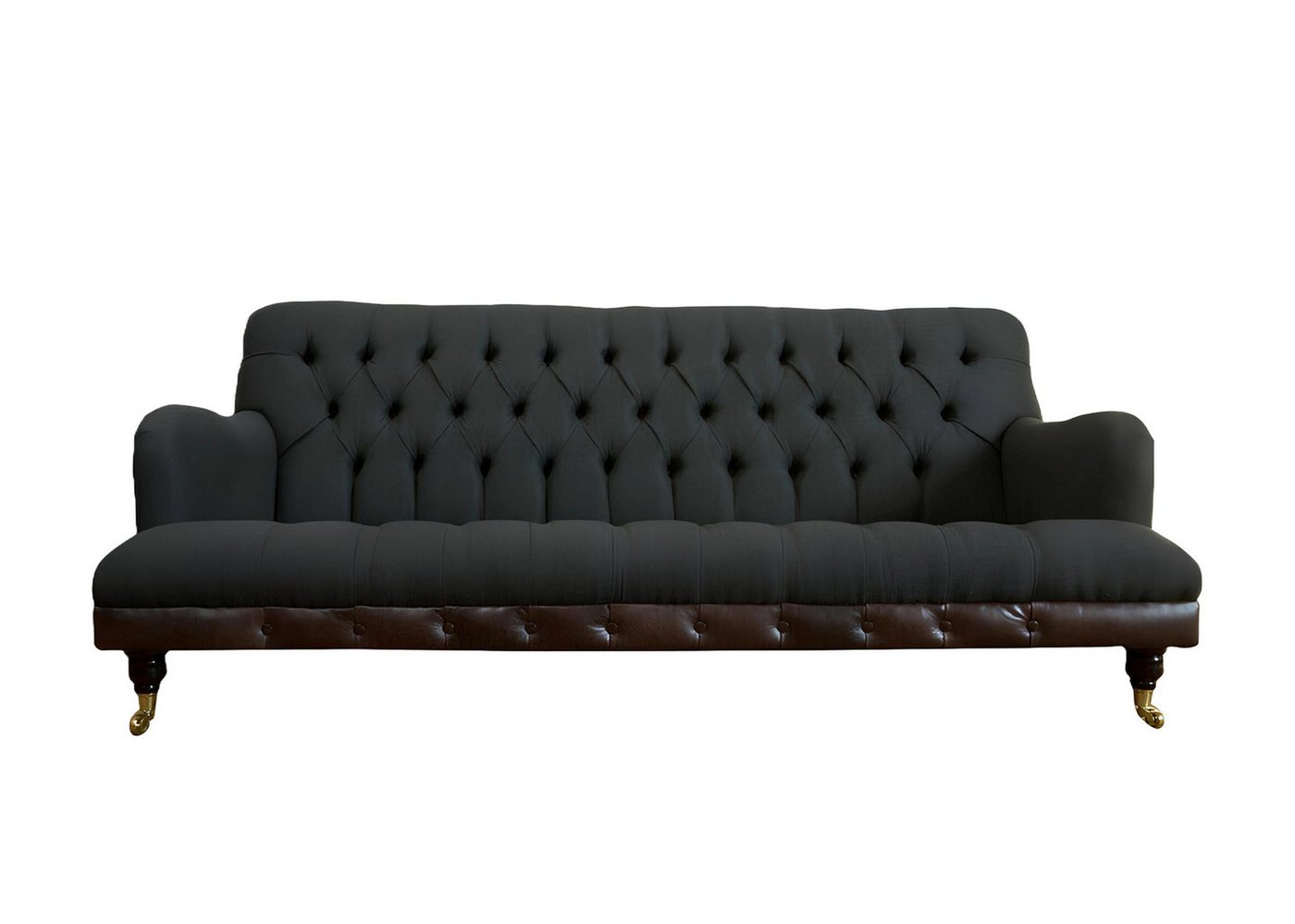 Xlmoebel Chesterfield-Sofa Neue große XXL Chesterfield Dreisitzer in Schwarzem Textil-Design, Hergestellt in Europa Xlmoebel Chesterfield-Sofa Neue große XXL Chesterfield Dreisitzer in Schwarzem Textil-Design, Hergestellt in Europa von Xlmoebel