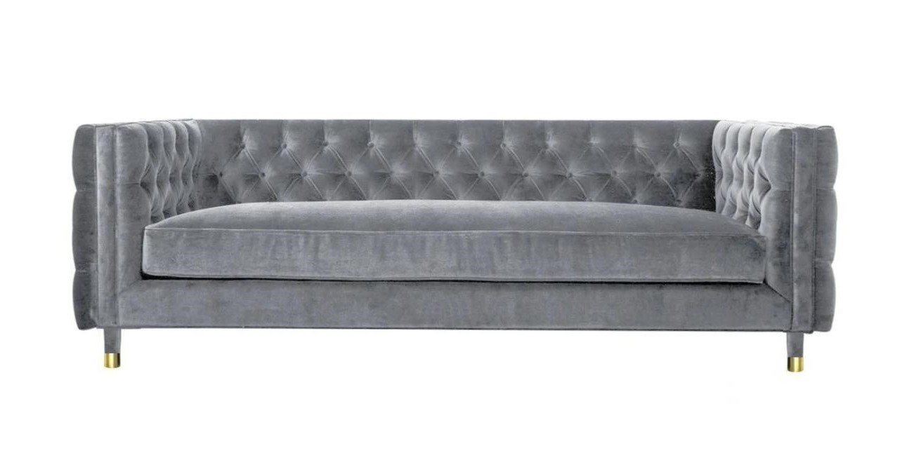 Xlmoebel Chesterfield-Sofa Neues Chesterfield-Sofa in XXL-Größe für kreative Möbel mit grauem, 1 Teile, Hergestellt in Europa Xlmoebel Chesterfield-Sofa Neues Chesterfield-Sofa in XXL-Größe für kreative Möbel mit grauem, 1 Teile, Hergestellt in Europa von Xlmoebel