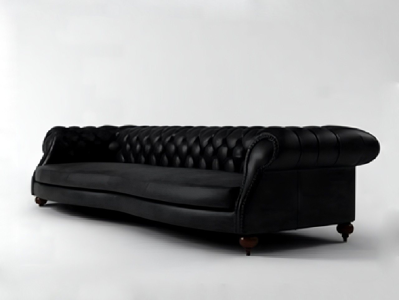 Xlmoebel Chesterfield-Sofa XXL Chesterfield Design Ledersofa mit einer Breite von 250 cm Polster, Hergestellt in Europa Xlmoebel Chesterfield-Sofa XXL Chesterfield Design Ledersofa mit einer Breite von 250 cm Polster, Hergestellt in Europa von Xlmoebel