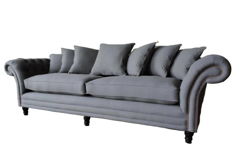 Xlmoebel Chesterfield-Sofa XXL Großes Sofa Couch Chesterfield 245cm Polstermöbel 4-Sitzer Leder, Hergestellt in Europa von Xlmoebel