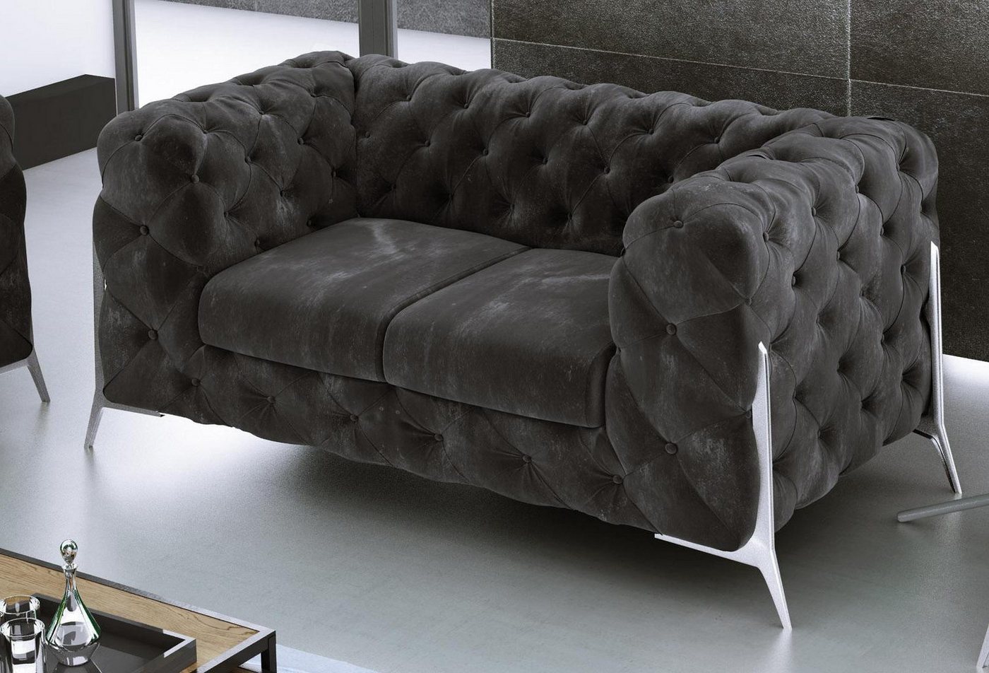 Xlmoebel Chesterfield-Sofa Zweisitzer Chesterfield-Sofa mit Polsterung aus Stoff oder Leder, Hergestellt in Europa von Xlmoebel
