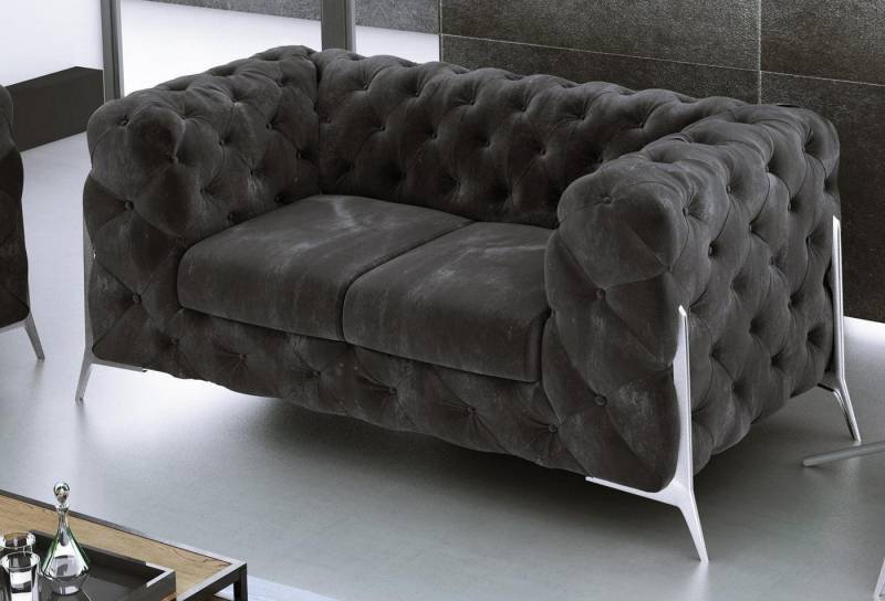 Xlmoebel Chesterfield-Sofa Zweisitzer Chesterfield-Sofa mit Polsterung aus Stoff oder Leder, Hergestellt in Europa von Xlmoebel