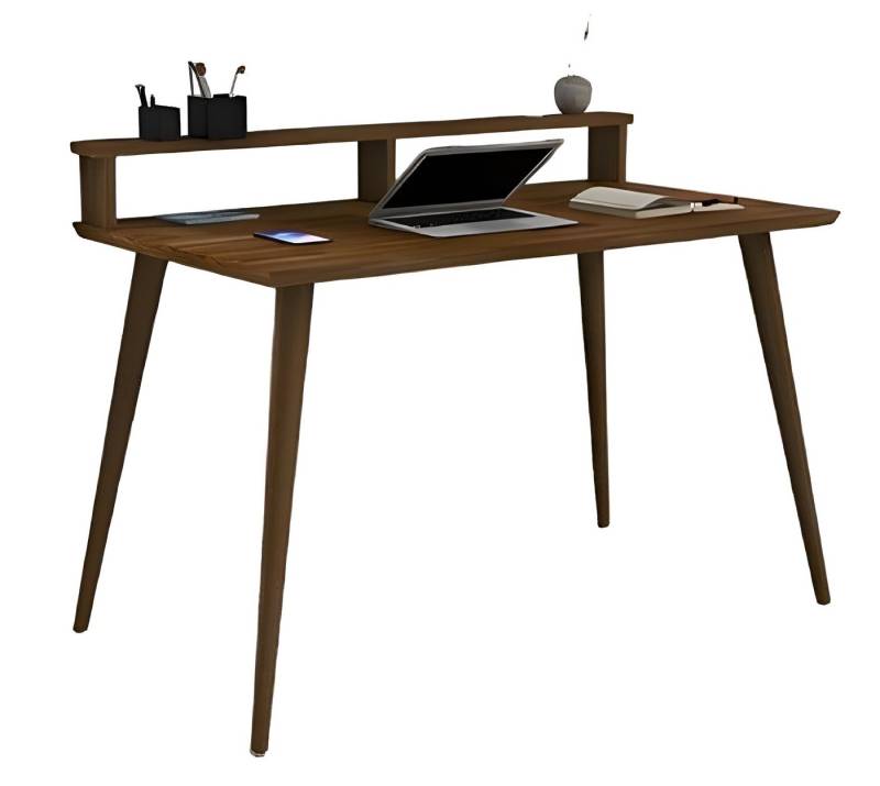 Xlmoebel Schreibtisch Hellebraune Design-Arbeitsfläche für Computer aus edlem Holz (Schreibtisch), Hergestellt in Europa von Xlmoebel
