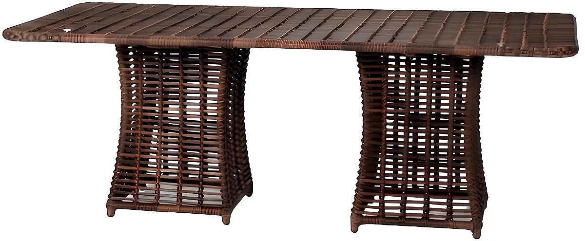 Xlmoebel Gartentisch Brauner Luxus-Gartentisch mit modernem Design - Hochwertiger (Tisch), Hergestellt in Europa von Xlmoebel