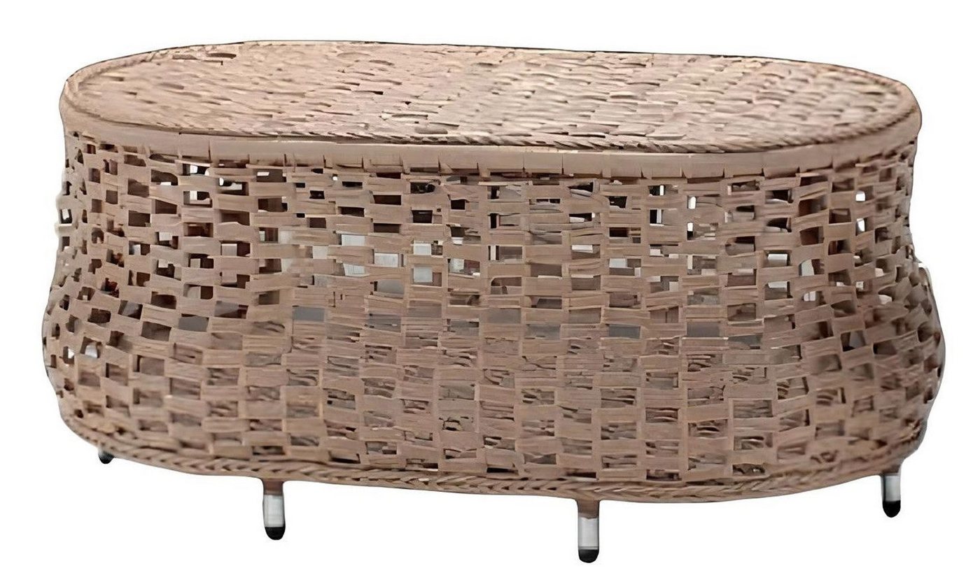 Xlmoebel Gartentisch Brauner Luxus-Couchtisch mit modernem Design und Rattan-Beistelltisch. (Tisch), Hergestellt in Europa von Xlmoebel