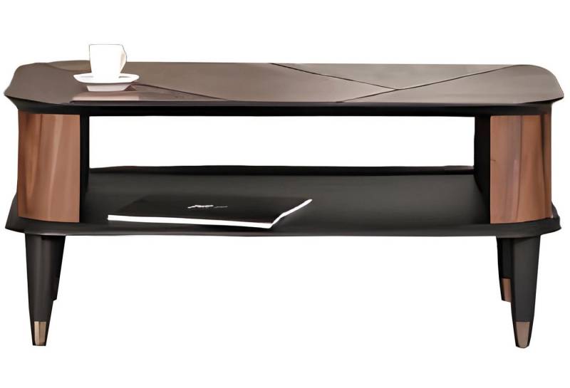 Xlmoebel Couchtisch Brauner rechteckiger Couchtisch mit Einlegeboden für moderne (Couchtisch), Hergestellt in Europa von Xlmoebel