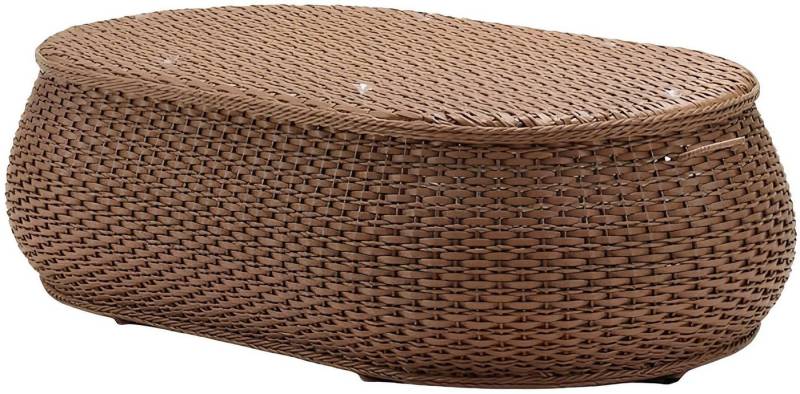 Xlmoebel Gartentisch Hochwertiger Design-Beistelltisch in Braun für stilvolle Terrassen (Couchtisch), Hergestellt in Europa von Xlmoebel
