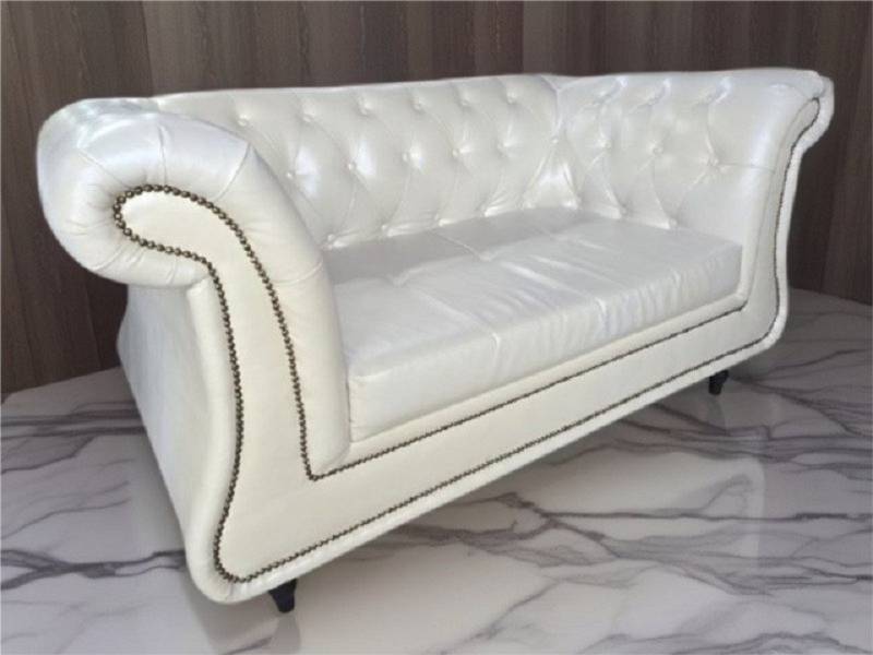 Xlmoebel Couchtisch Komfort Sofa Dreisitzer Luxus Couch Polsterung Kunstleder Sofort (1-St) von Xlmoebel