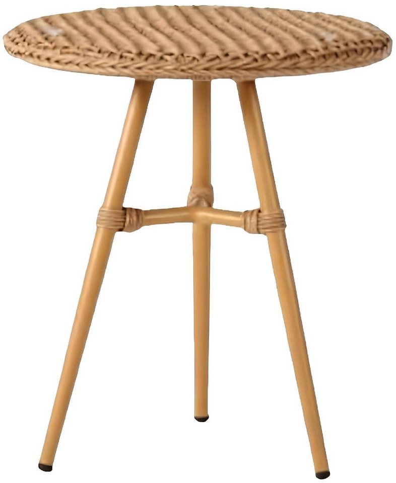 Xlmoebel Gartentisch Luxuriöser brauner Rattan-Beistelltisch im modernen Design (Couchtisch), Hergestellt in Europa von Xlmoebel