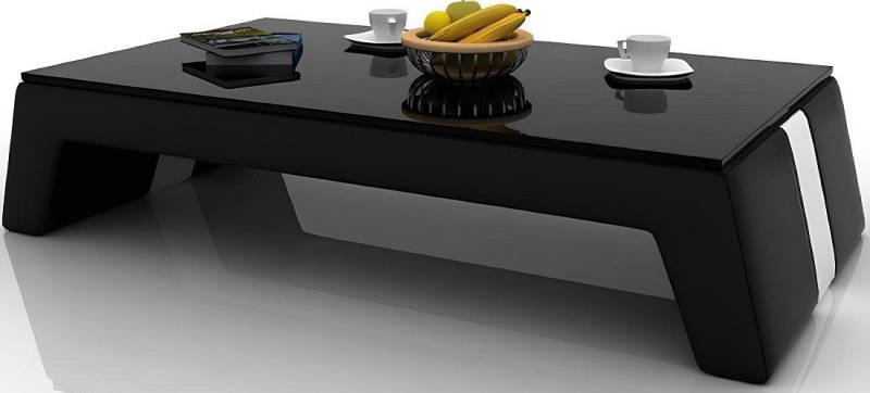 Xlmoebel Couchtisch Moderne Glastisch mit Lederoberfläche für das Wohnzimmer (2-St., Couchtisch), Hergestellt in Europa von Xlmoebel
