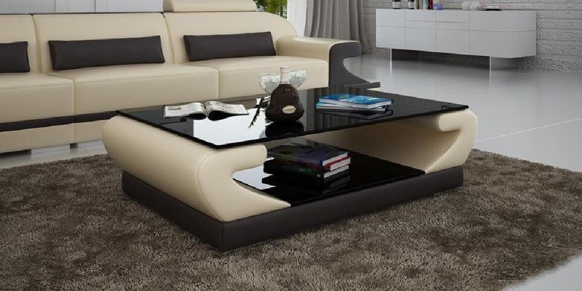 Xlmoebel Couchtisch Neuer Design-Glastisch als Couch- oder Beistelltisch (1-St., Couchtisch CT9006), Hergestellt in Europa von Xlmoebel