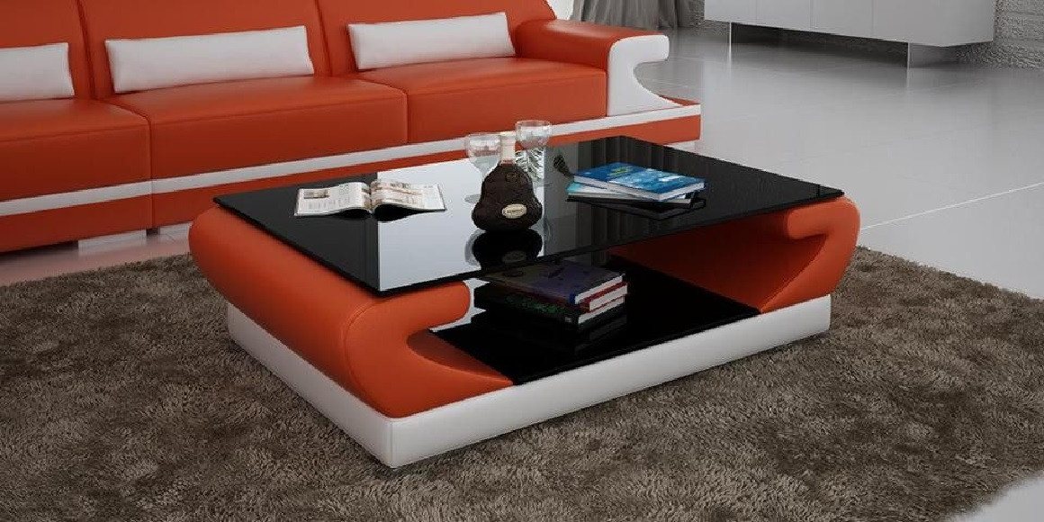 Xlmoebel Couchtisch Neuer Design-Glastisch als Couch- oder Beistelltisch (1-St., Couchtisch CT9006), Hergestellt in Europa von Xlmoebel