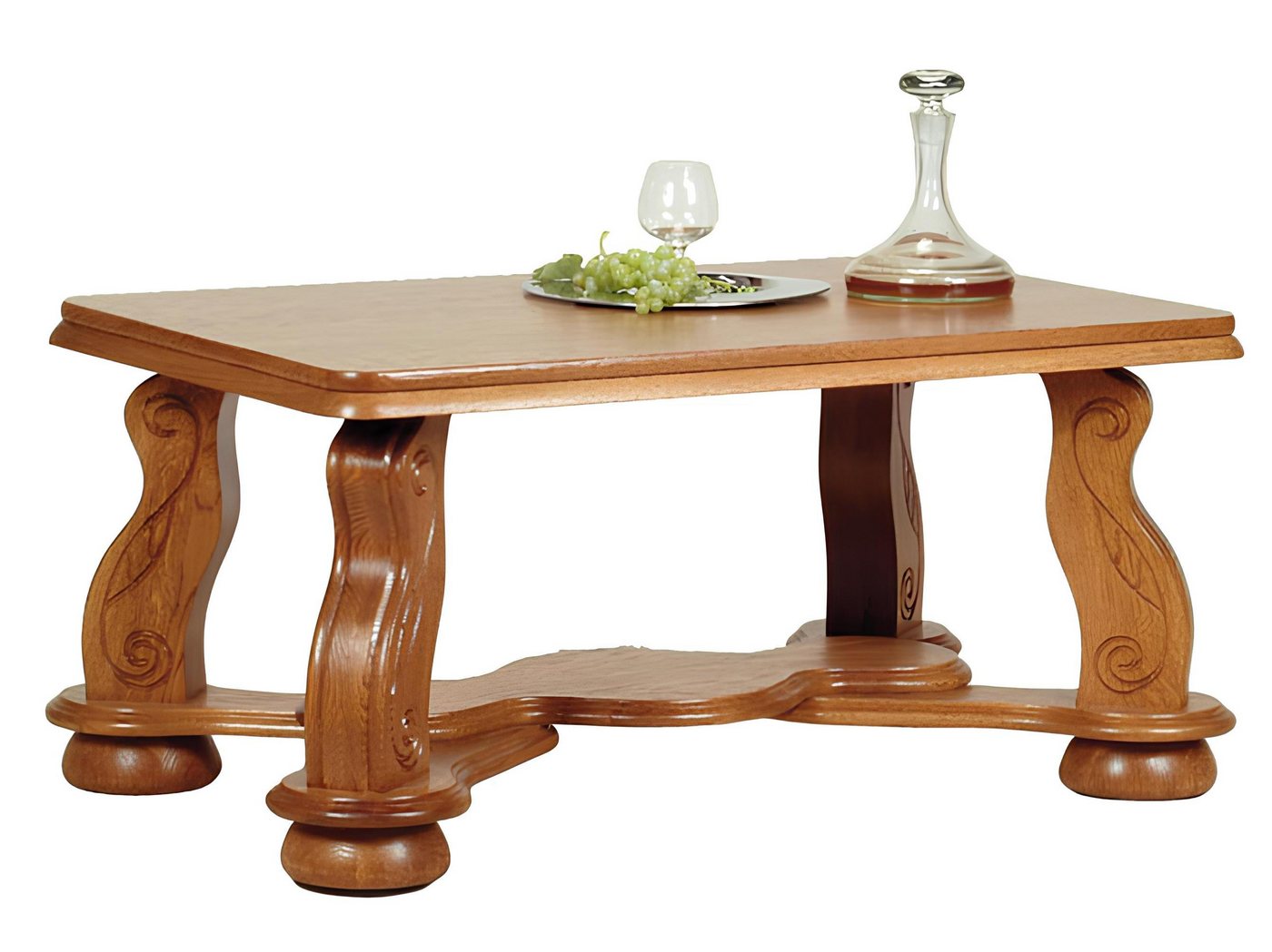 Xlmoebel Couchtisch Neuer handgefertigter Holz-Couchtisch aus massivem Holz für Sofa (Couchtisch 4062292115462), Hergestellt in Europa von Xlmoebel