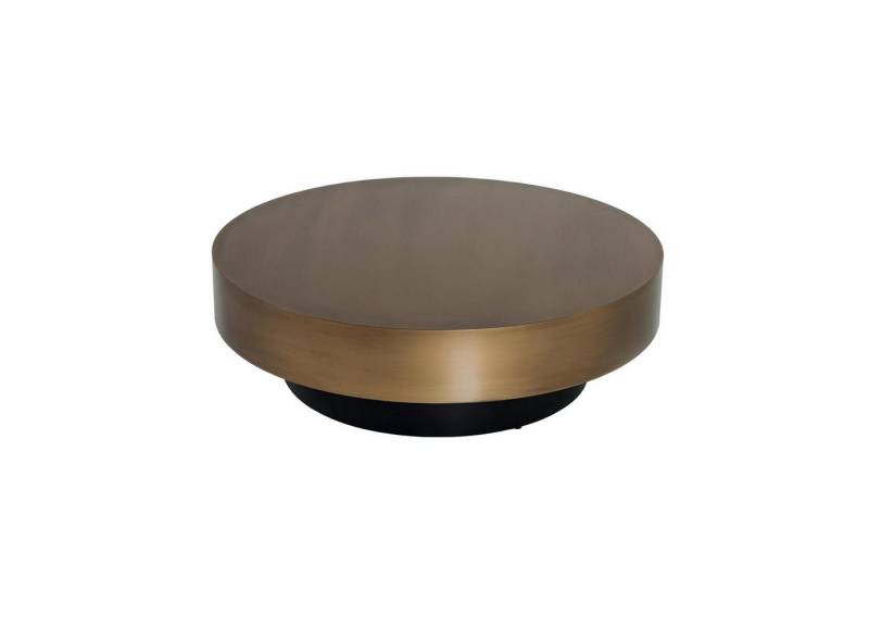 Xlmoebel Couchtisch Runder Tisch mit luxuriösem Edelstahl in Gold für das Wohnzimmer - (Couchtisch), Hergestellt in Europa von Xlmoebel