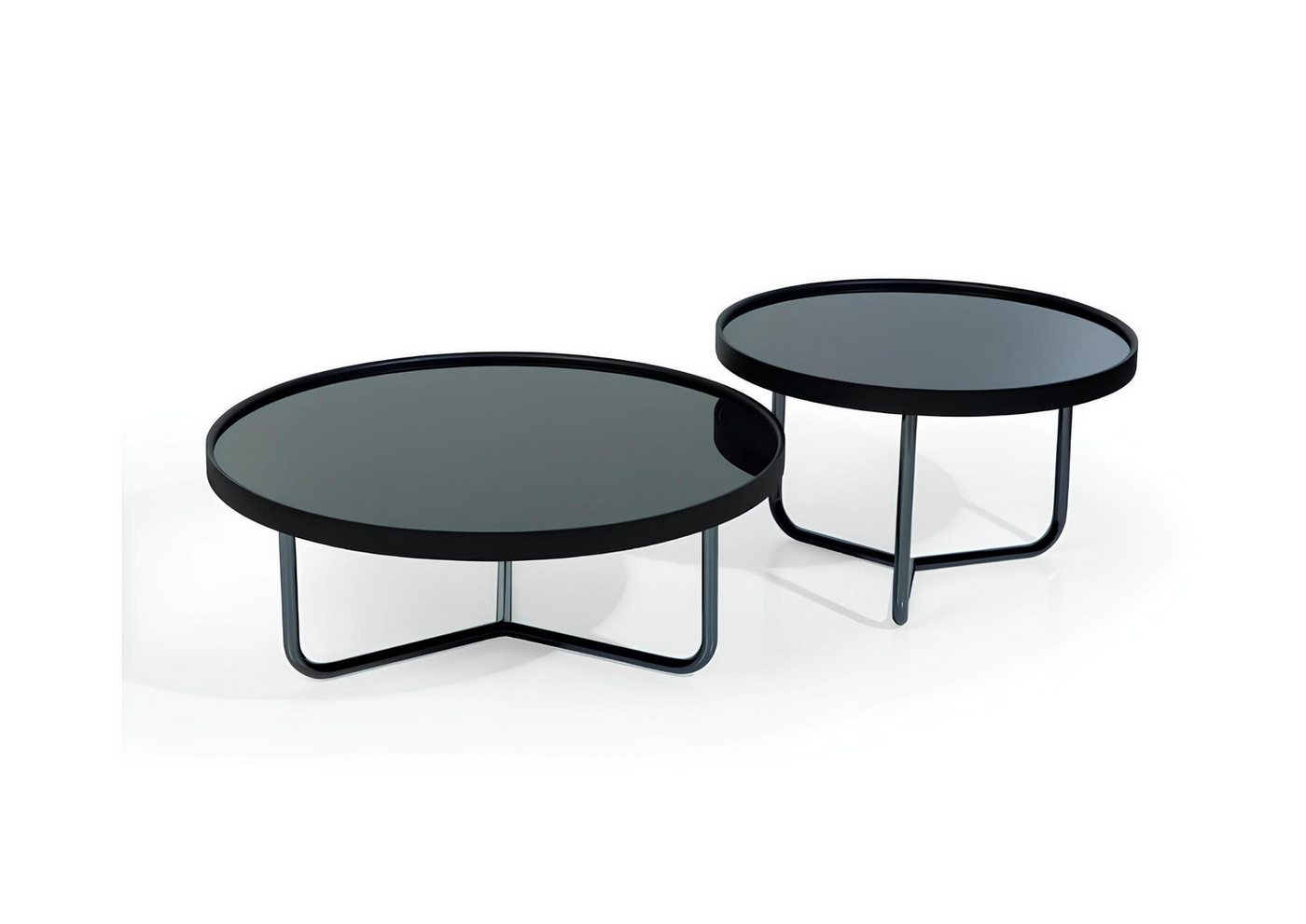 Xlmoebel Couchtisch Set mit 2 Designer-Couchtischen für das Wohnzimmer (2x Couchtisch), Hergestellt in Europa von Xlmoebel