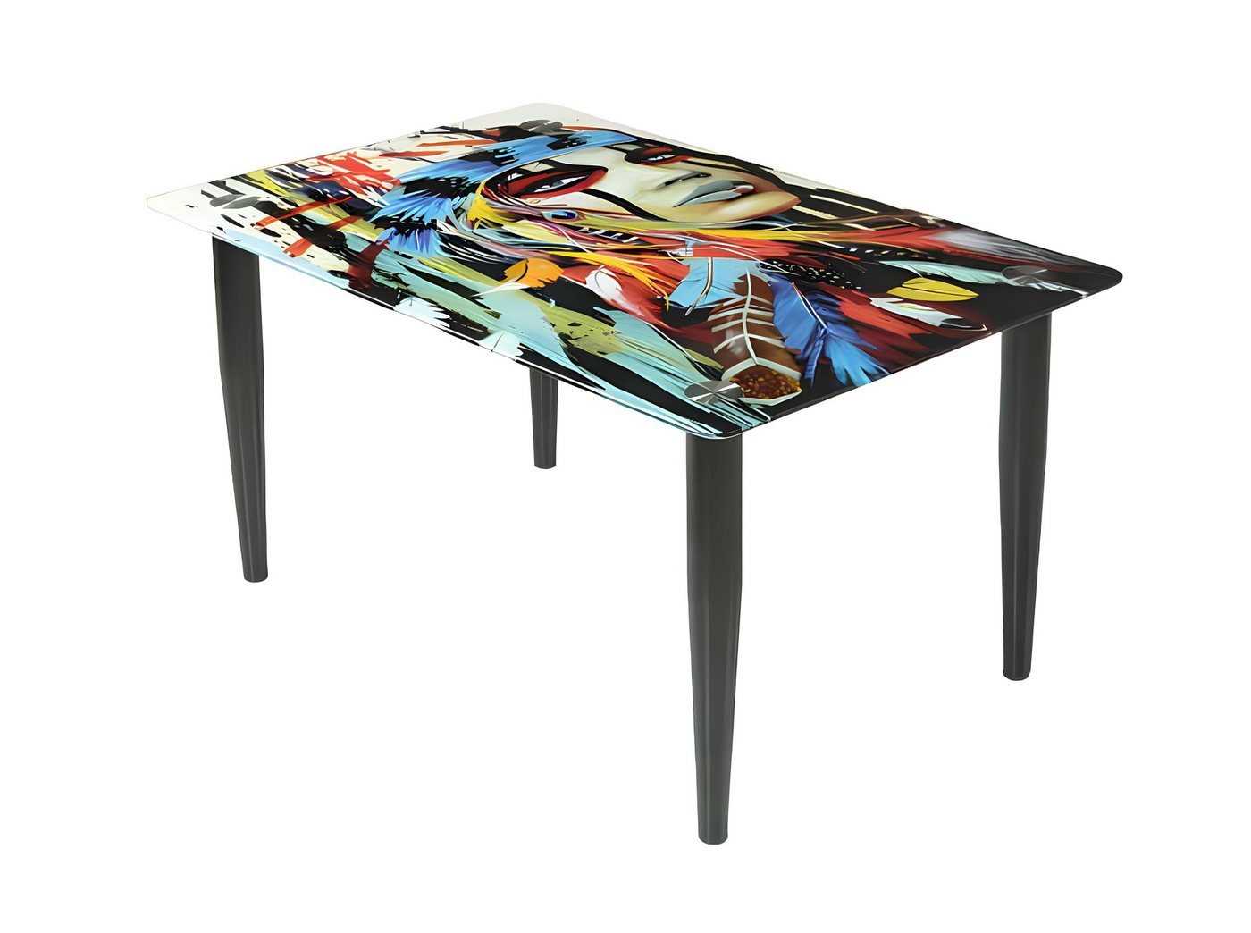 Xlmoebel Couchtisch Vielfarbiger Beistelltisch aus gehärtetem Glas für das Wohnzimmer (1-St., Couchtisch), Hergestellt in Europa von Xlmoebel