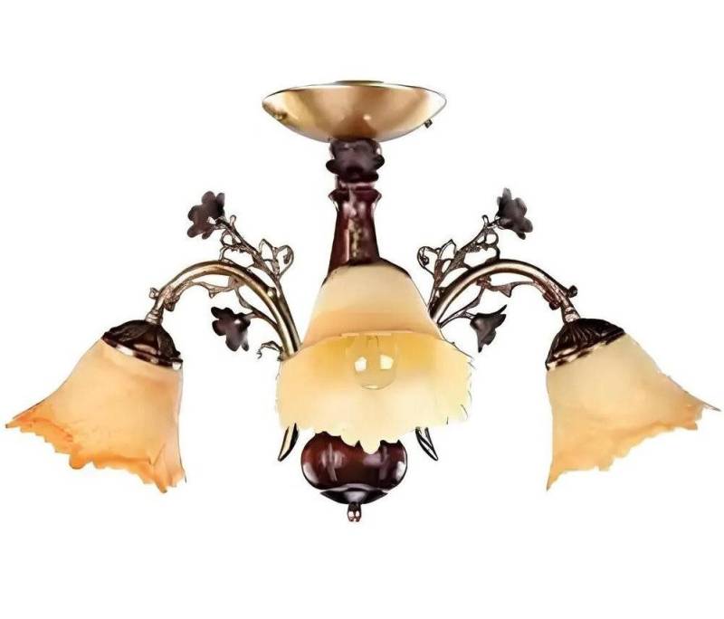 Xlmoebel Deckenleuchte Beige Deckenleuchte Lüster Kristalllampe Glas, Keine Funktionen, Hergestellt in Europa von Xlmoebel