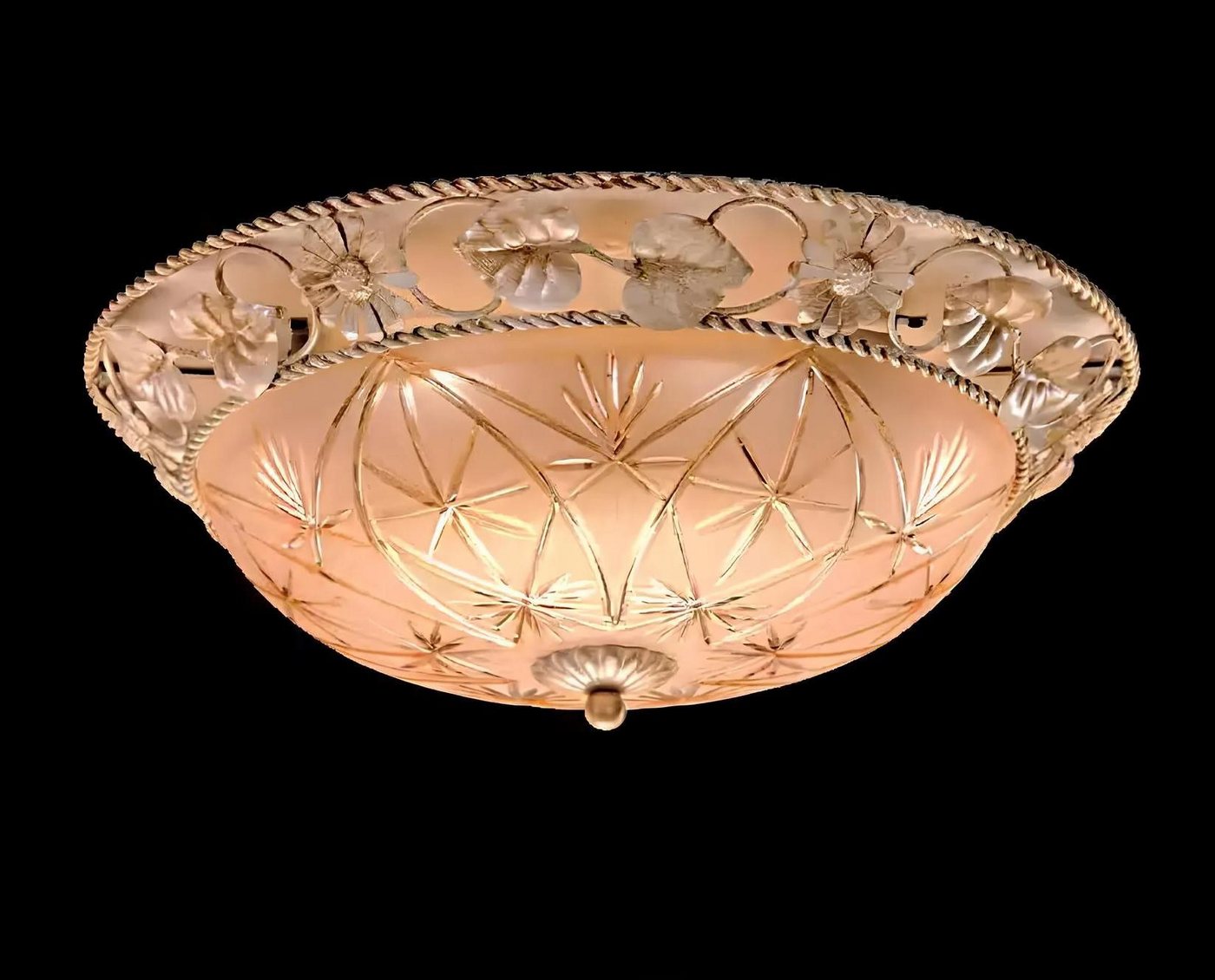 Xlmoebel Deckenleuchte Runder Deckenstrahler Kronenlampe Deckenlicht Glaskörper Gold, Hergestellt in Europa Xlmoebel Deckenleuchte Runder Deckenstrahler Kronenlampe Deckenlicht Glaskörper Gold, Hergestellt in Europa von Xlmoebel