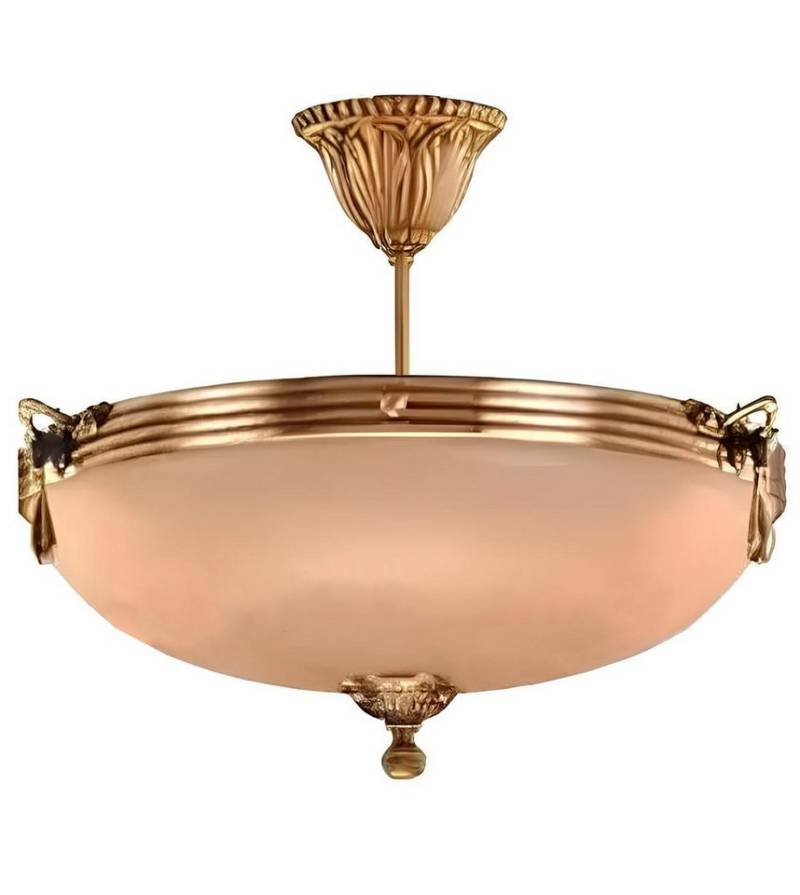 Xlmoebel Deckenleuchte Zeitgenössische Deckenleuchte Kronleuchter Strahler Glas Gold Farbton, Keine Funktionen, Hergestellt in Europa von Xlmoebel