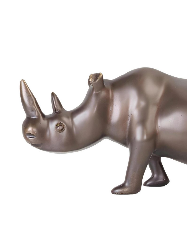 Xlmoebel Dekofigur Goldene Nashorn-Dekorationsfigur aus Messing neu in Edelstahl (1 St., Skulptur), Hergestellt in Europa von Xlmoebel