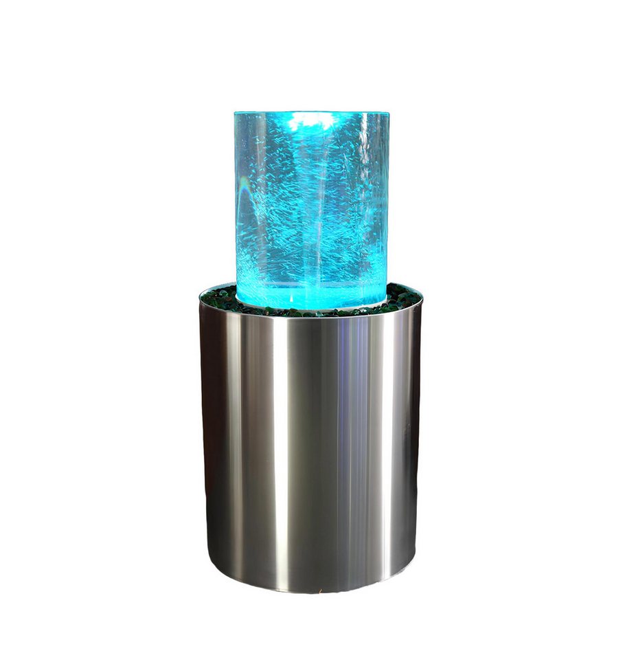 Xlmoebel Dekoobjekt Neue dekorative LED-Stehleuchte mit Tischlampe und Wassersäulen-Säule. (Stehlampe), Hergestellt in Europa von Xlmoebel