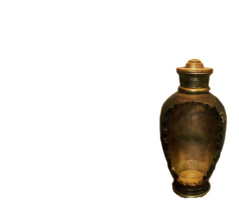 Xlmoebel Dekovase Designer Antik Stehleuchte mit Vase Stand Leuchte Design 6886 - (Vasenlampe-Bar Material : Acryl/Stuck 145 cm Höhe), Hergestellt in Europa von Xlmoebel