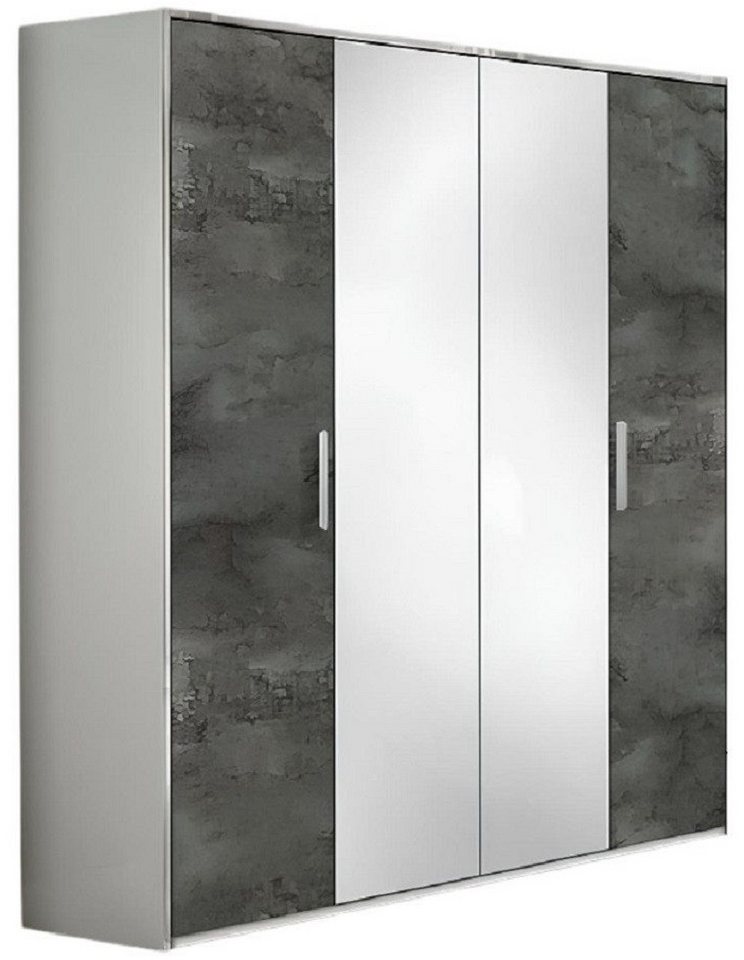 Xlmoebel Drehtürenschrank Neue moderne Holzschrank-Garderobe mit 4 Türen für das Schlafzimmer (Kleiderschrank 4 Türen) Hergestellt In Italy von Xlmoebel