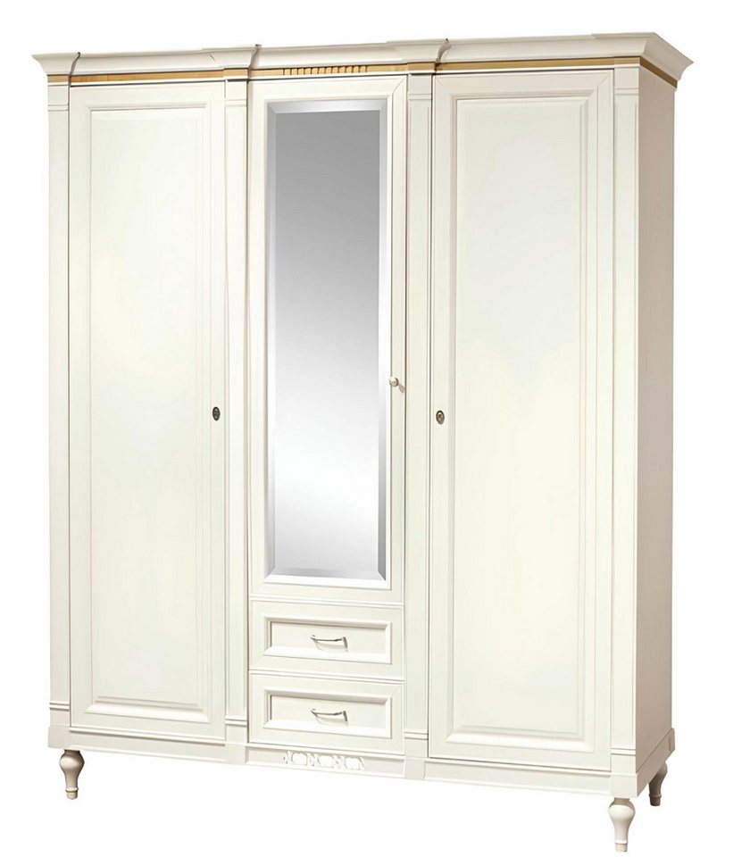 Xlmoebel Drehtürenschrank Neuer Holz-Kleiderschrank mit 3 Türen für das Schlafzimmer (Kleiderschrank) Hergestellt in Europa von Xlmoebel