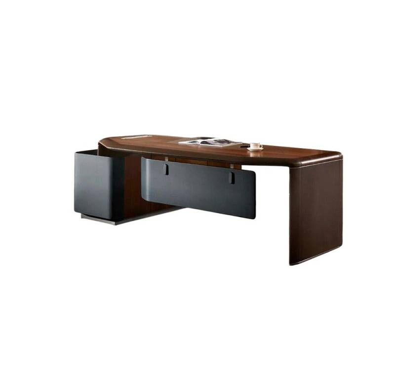 Xlmoebel Eckschreibtisch Zeitgemäßer Eckschreibtisch mit luxuriösem Design und Eckform (1-St), Hergestellt in Europa von Xlmoebel