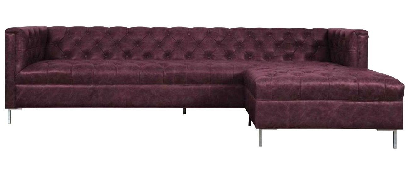 Xlmoebel Chesterfield-Sofa Braune Eckcouch Western Stil Ecksofa Polster Eckgarnitur, Hergestellt in Europa Xlmoebel Chesterfield-Sofa Braune Eckcouch Western Stil Ecksofa Polster Eckgarnitur, Hergestellt in Europa von Xlmoebel