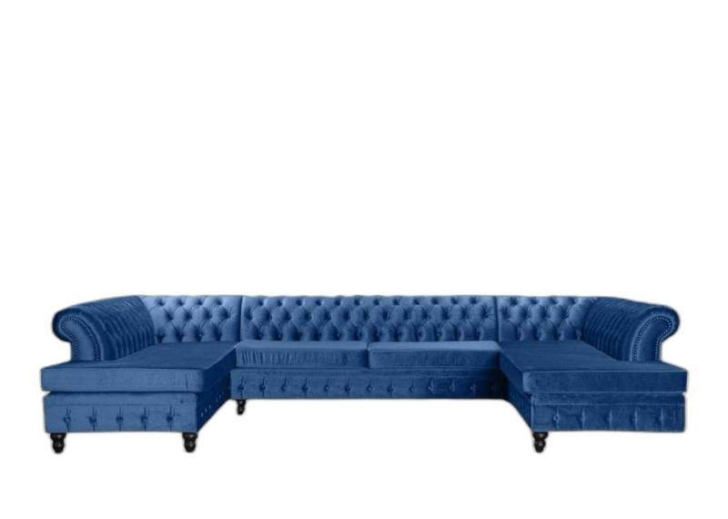 Xlmoebel Ecksofa Chesterfield Dreisitzer Exquisit Wohnraum Einrichtung Neu Stoff, Hergestellt in Europa von Xlmoebel