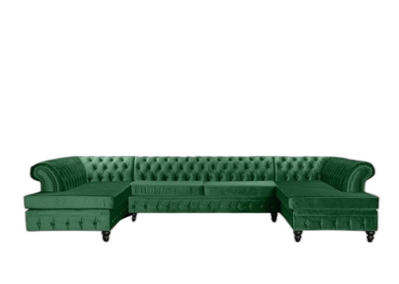 Xlmoebel Ecksofa Chesterfield Dreisitzer Luxus Wohnzimmereinrichtung Neu Stoff, Hergestellt in Europa von Xlmoebel