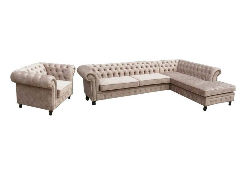 Xlmoebel Ecksofa Chesterfield Ecksofa Garnitur Luxus Design Polster Sofa, Hergestellt in Europa von Xlmoebel
