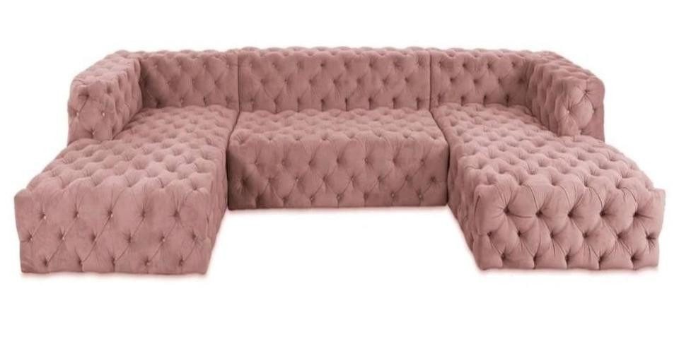 Xlmoebel Wohnlandschaft Chesterfield Ecksofa XXL aus hochwertigem Textilgewebe, 1 Teile, Hergestellt in Europa Xlmoebel Wohnlandschaft Chesterfield Ecksofa XXL aus hochwertigem Textilgewebe, 1 Teile, Hergestellt in Europa von Xlmoebel