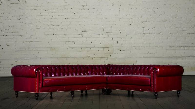 Xlmoebel Ecksofa Chesterfield Ledercouch Ecksofa Sofagarnitur Poster - Neu, Hergestellt in Europa von Xlmoebel