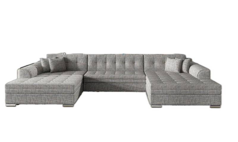Xlmoebel Ecksofa Design Eckcouch Schlafcouch Bettlösung Leder Polsterstoff, Hergestellt in Europa von Xlmoebel