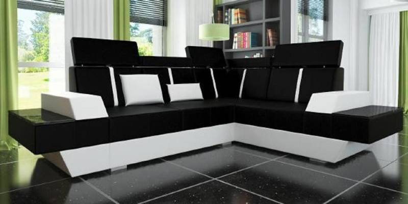 Xlmoebel Ecksofa Design Ledersofa USB Wohnlandschaft Polster Sofa Ecksofa Eckcouch, Hergestellt in Europa von Xlmoebel
