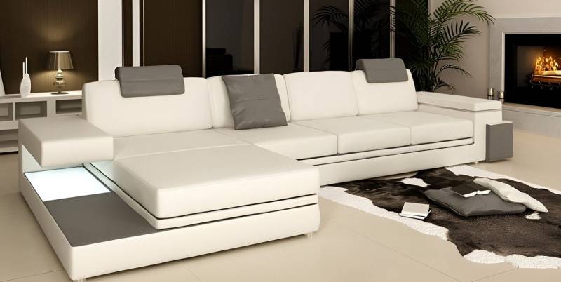 Xlmoebel Ecksofa Duschwanne aus Acryl mit flachem Ablauf und Ablaufgarnitur, Hergestellt in Europa von Xlmoebel