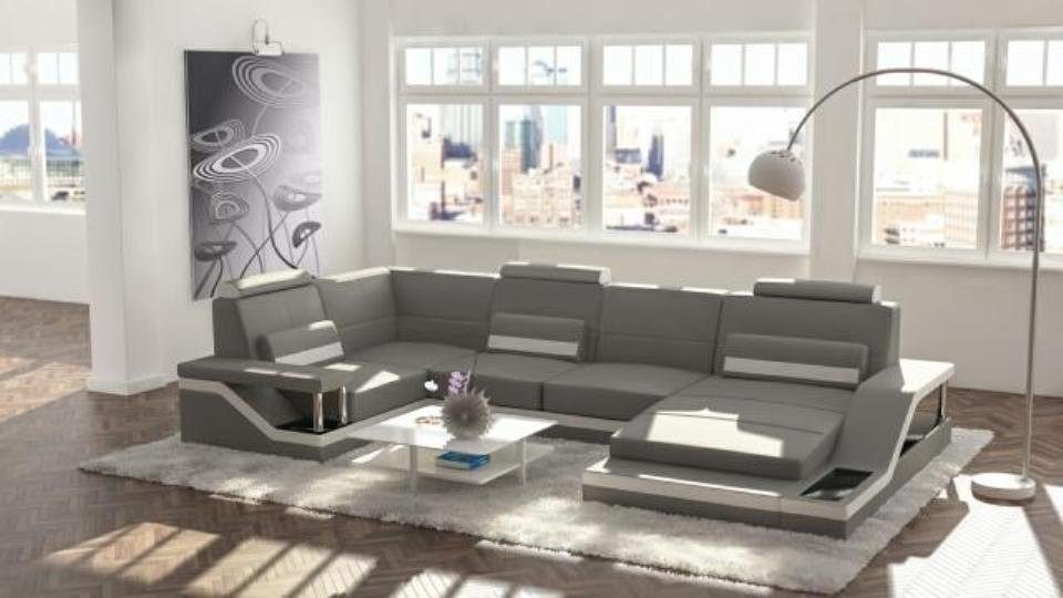 Xlmoebel Wohnlandschaft Designer Wohnlandschaft U-Form mit USB Ecksofa Polster, 1 Teile, Hergestellt in Europa Xlmoebel Wohnlandschaft Designer Wohnlandschaft U-Form mit USB Ecksofa Polster, 1 Teile, Hergestellt in Europa von Xlmoebel