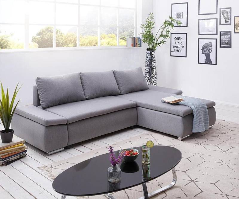 Xlmoebel Ecksofa Schlafsofa mit Schlaffunktion L-Form modernem Design Stoff, Hergestellt in Europa von Xlmoebel