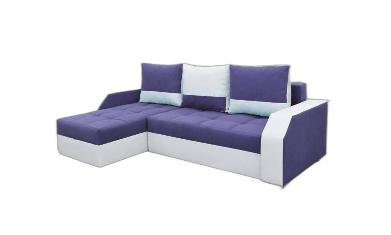 Xlmoebel Ecksofa Zweisitzer Sofa mit Schlaffunktion Textil Premium Zweifarbig Modern, Hergestellt in Europa von Xlmoebel