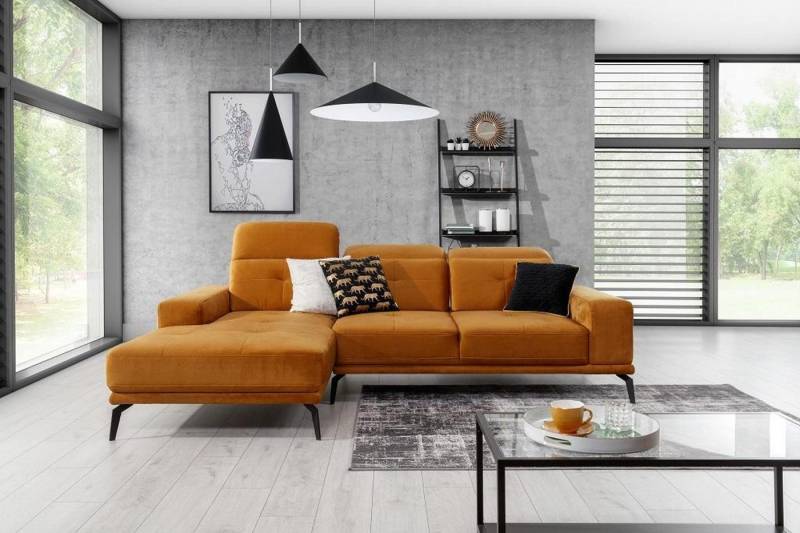 Xlmoebel Ecksofa Elegantes Sofa in L-Form aus Stoff – Designer Sofa, Hergestellt in Europa von Xlmoebel