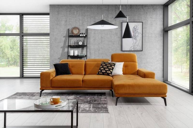 Xlmoebel Ecksofa Elegantes Sofa in L-Form aus Stoff – Designer Sofa, Hergestellt in Europa von Xlmoebel