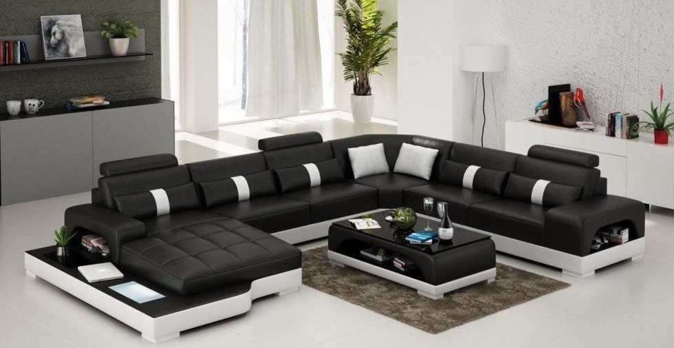 Xlmoebel Wohnlandschaft Garnitur Ecksofa U-Form aus Leder Wohnlandschaft Big XXL Couch Polster, Hergestellt in Europa Xlmoebel Wohnlandschaft Garnitur Ecksofa U-Form aus Leder Wohnlandschaft Big XXL Couch Polster, Hergestellt in Europa von Xlmoebel