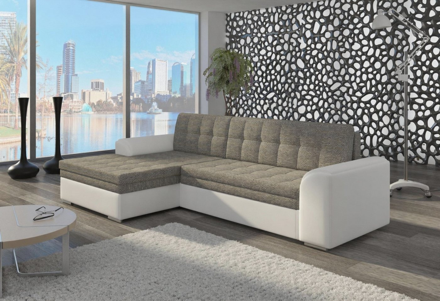 Xlmoebel Ecksofa Gestaltung Schlafcouch Sofa Polsterraum Ecksofa Sitzmöbel Textilstof, Hergestellt in Europa Xlmoebel Ecksofa Gestaltung Schlafcouch Sofa Polsterraum Ecksofa Sitzmöbel Textilstof, Hergestellt in Europa von Xlmoebel