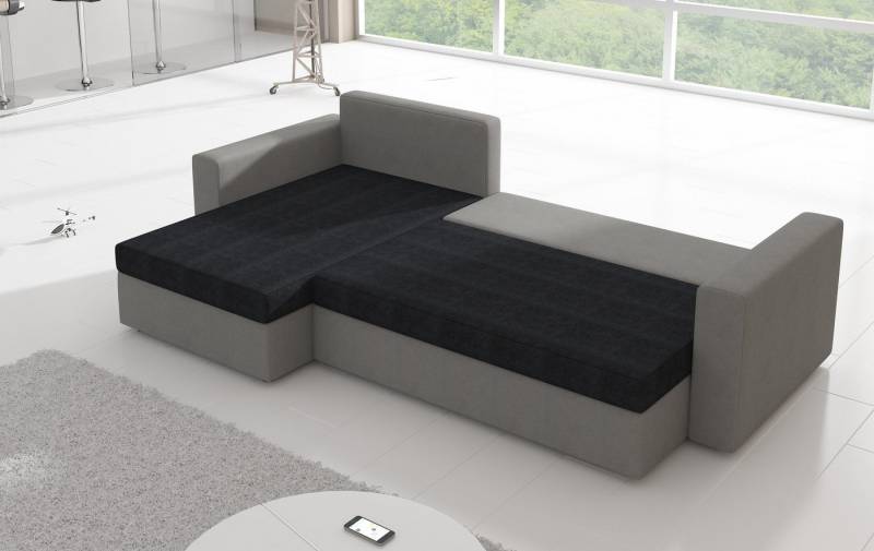 Xlmoebel Ecksofa Klassisches Schlafsofa – Eckgarnitur mit Polster und Bettfunktion, Hergestellt in Europa von Xlmoebel
