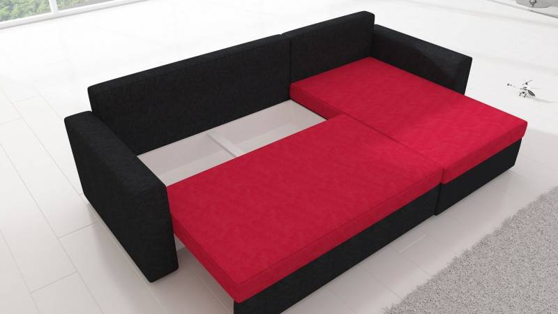 Xlmoebel Ecksofa Klassisches Schlafsofa – Eckgarnitur mit Polster und Bettfunktion, Hergestellt in Europa von Xlmoebel