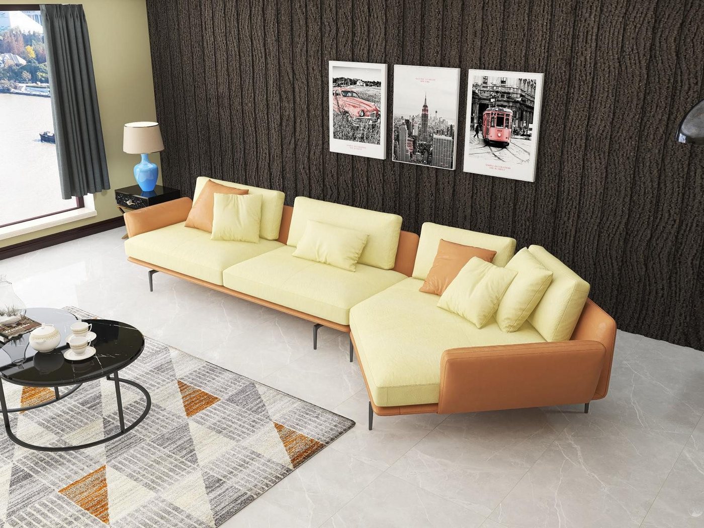 Xlmoebel Ecksofa L-förmiges Ledersofa in modernem Design für das Wohnzimmer - Eckcouch, Hergestellt in Europa Xlmoebel Ecksofa L-förmiges Ledersofa in modernem Design für das Wohnzimmer - Eckcouch, Hergestellt in Europa von Xlmoebel